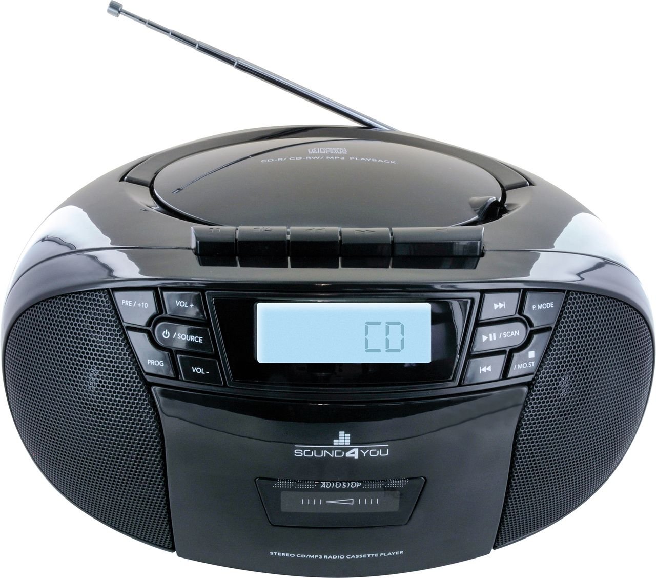 Tragbarer CD-Player Schwarz