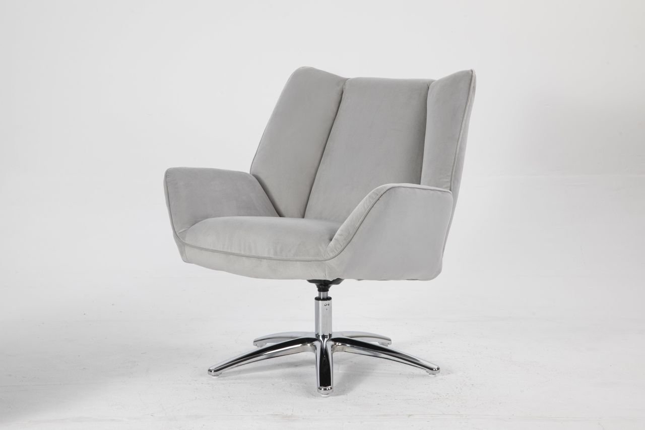 Drehbarer Sofasessel, ca. 75,5 x 87 x 79 cm - Hellgrau