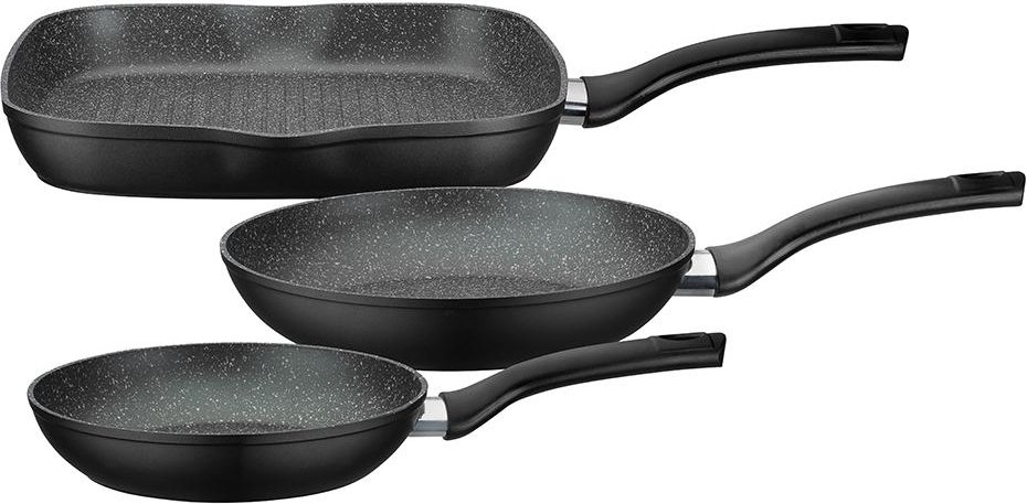 Pfannen-Set Gourmet Granit 3-tlg. inkl. Grillpfanne