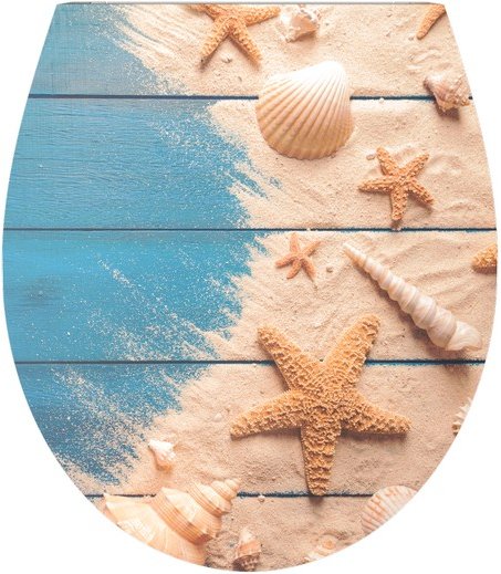 Duschwell Duroplast WC-Sitz Carving Printing - Muschel