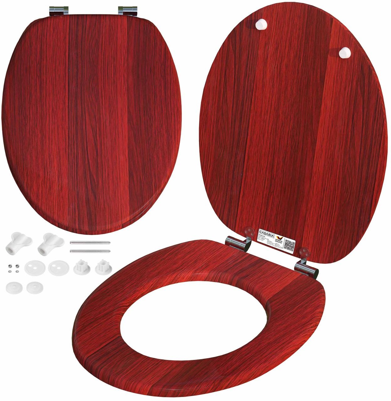 Casaria Toilettensitz Holz mit Absenkautomatik