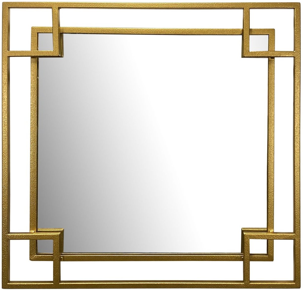 Wandspiegel Gold 80x80 cm Metall