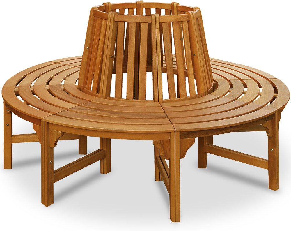 Casaria Baumbank Eukalyptusholz FSC-zertifiziert Ø190cm