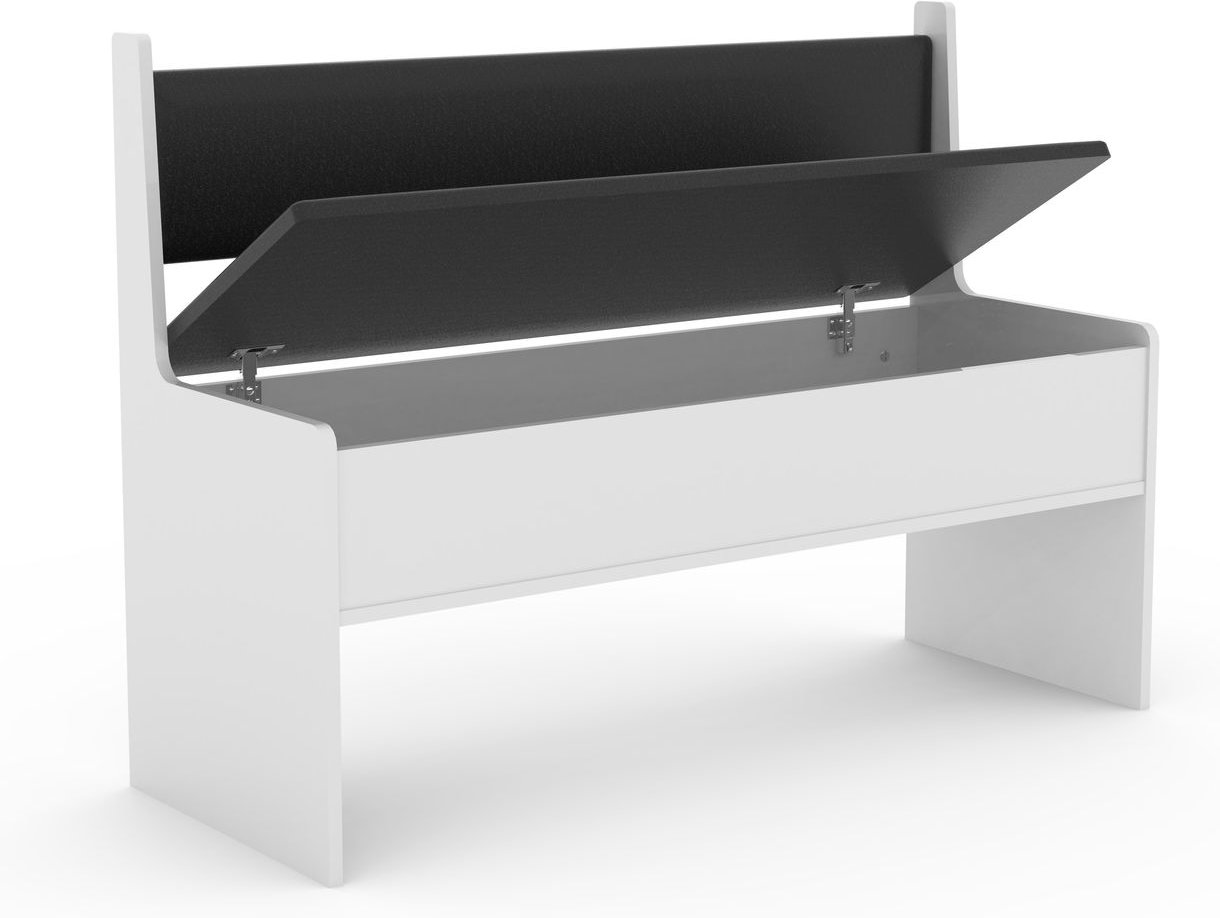 Thumbnail - Eckbank "Esal 110" Weiß/Schwarz