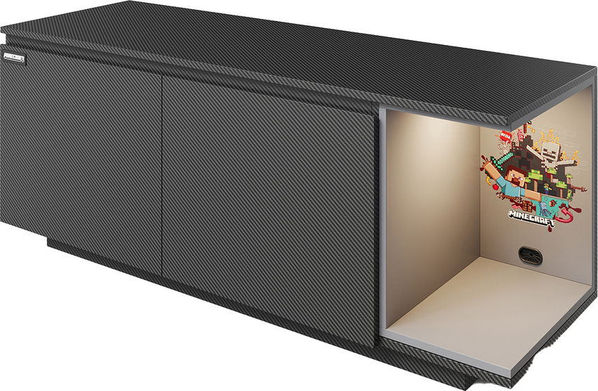 MINECRAFT - TV-Möbel, Lowboard, Konsolen-Regal