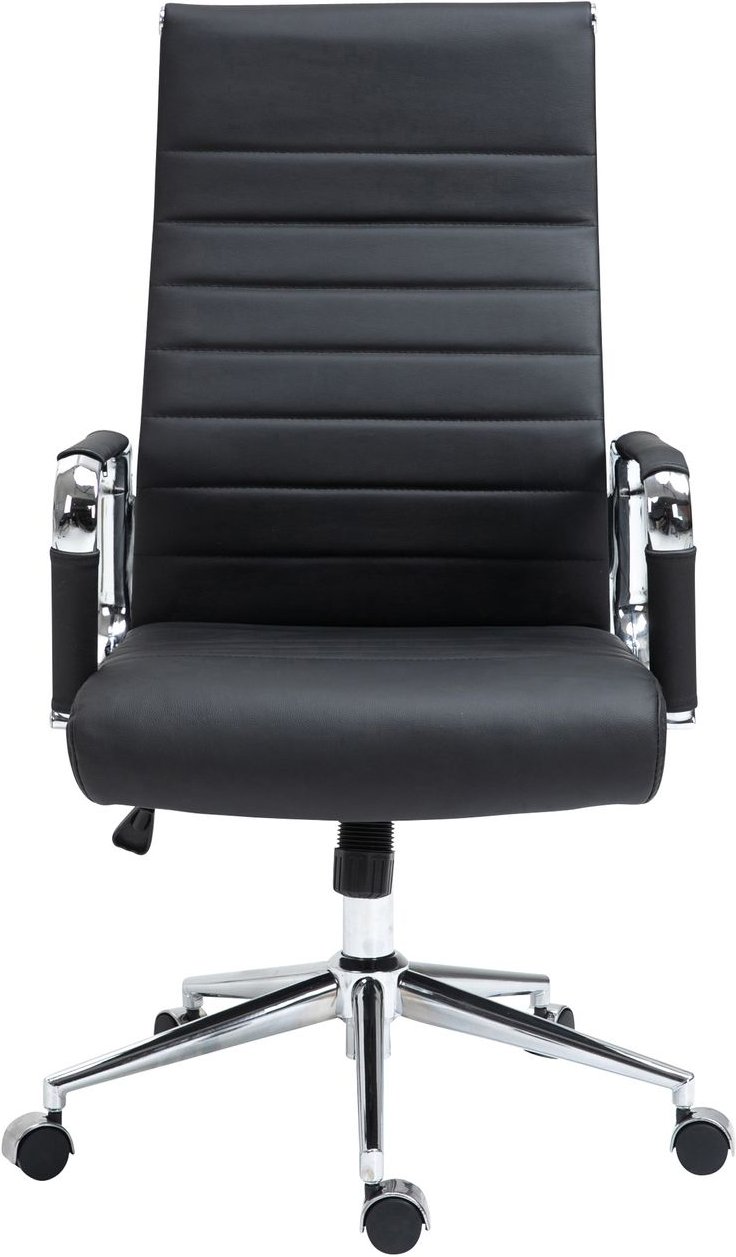 Bürostuhl Kolumbus Echtleder schwarz