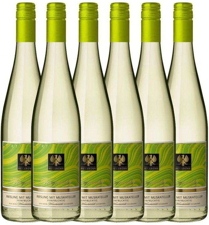 Heilbronner Riesling Mit Muskateller Qba feinfruchtig 0,75 l 6er Karton