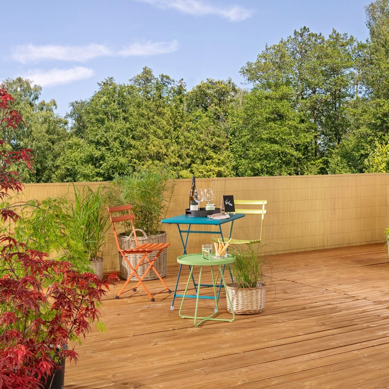 Sichtschutzm. Bambu Solido, 1,5x3m