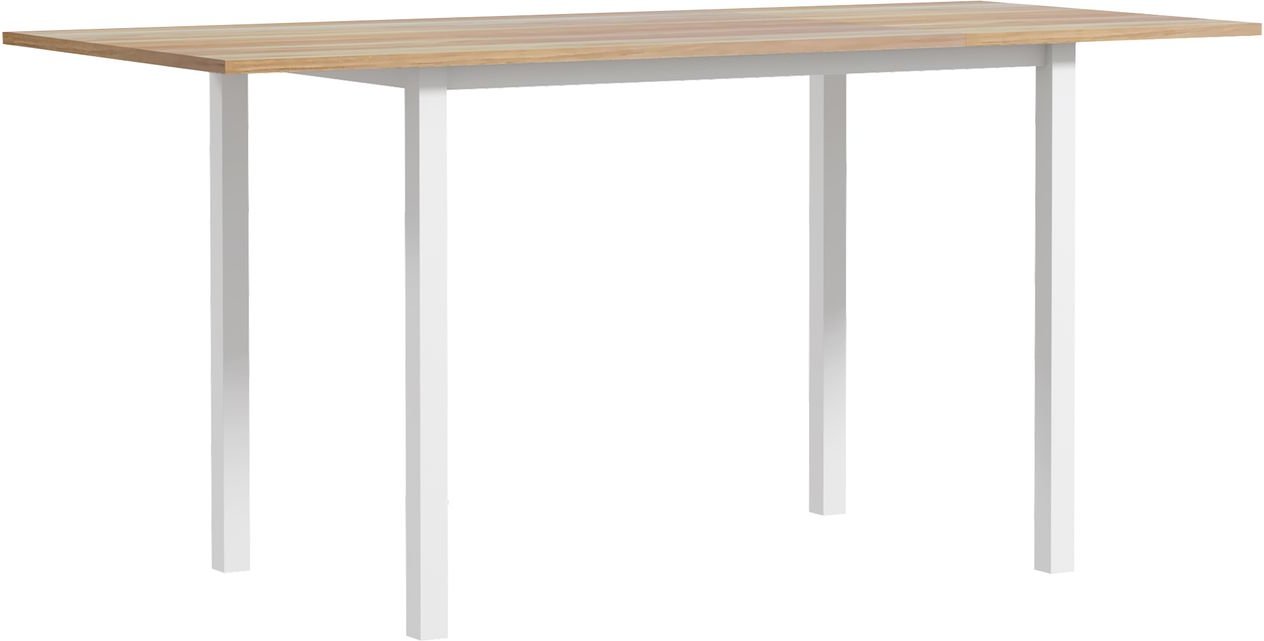 Esstisch erweiterbarer Küchentisch Esszimmertisch für 6 Personen, Stahl, Braun