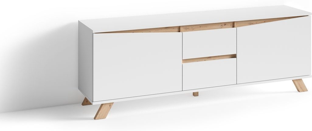 VALENTIN TV-Board, Breite 160 cm, Eiche-Optik