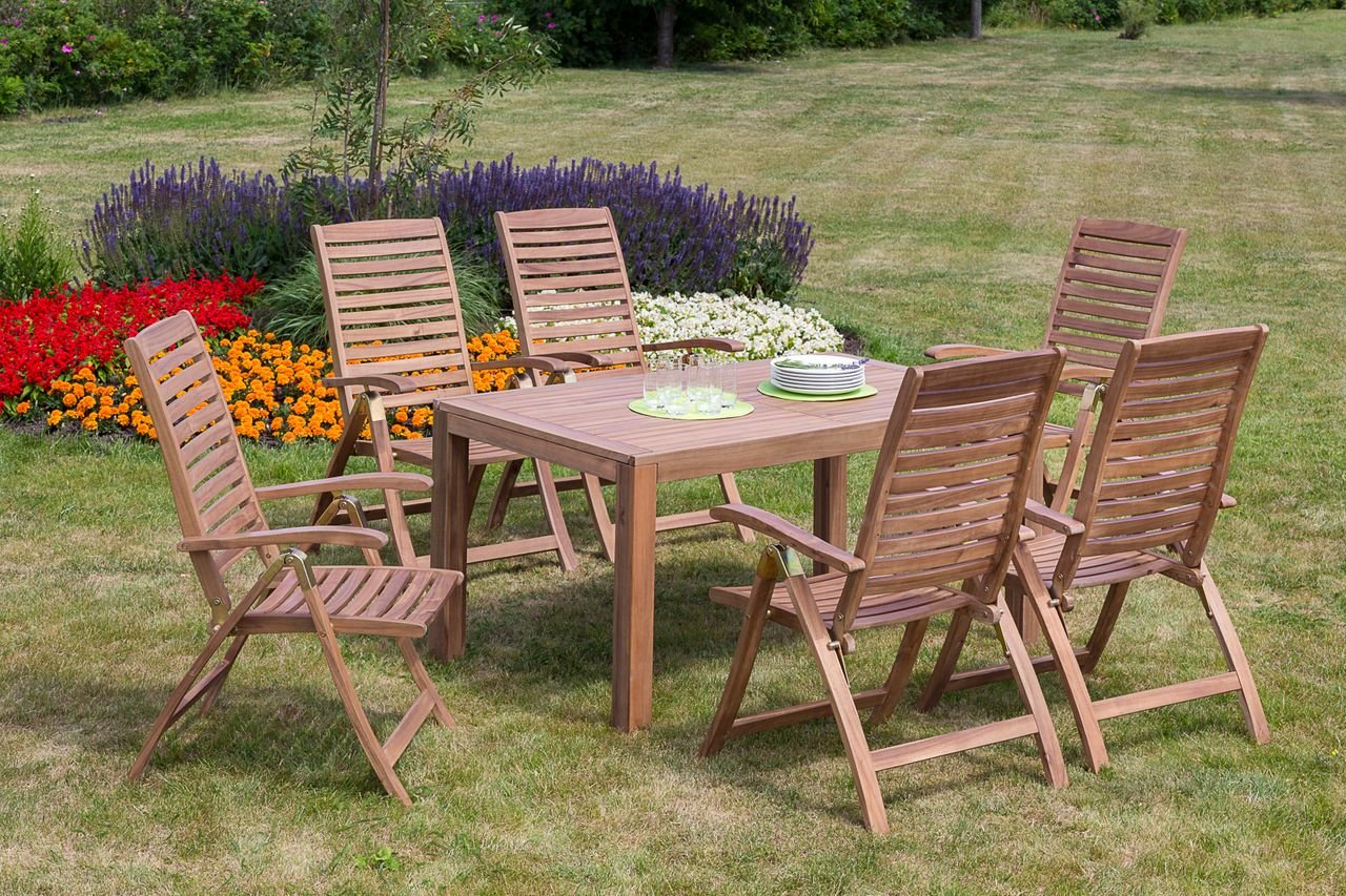 Parabaiba Set 7tlg. Auszietisch