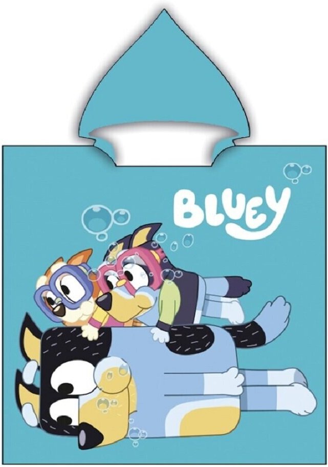 Bluey Kinder Poncho 55x110 cm aus Polyester