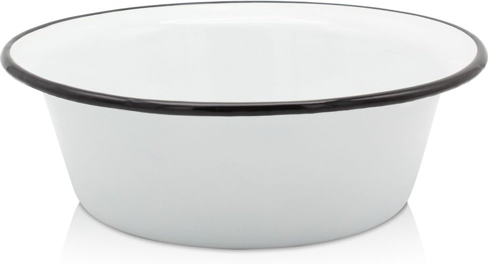 Thumbnail - Emaillierte Schüssel weiß, 20 cm