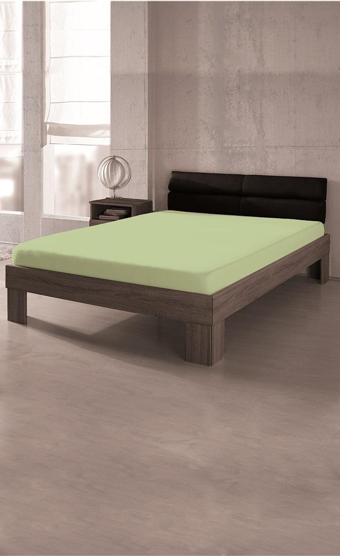Premium Jersey Spannbetttuch 95/5, Farbe grün