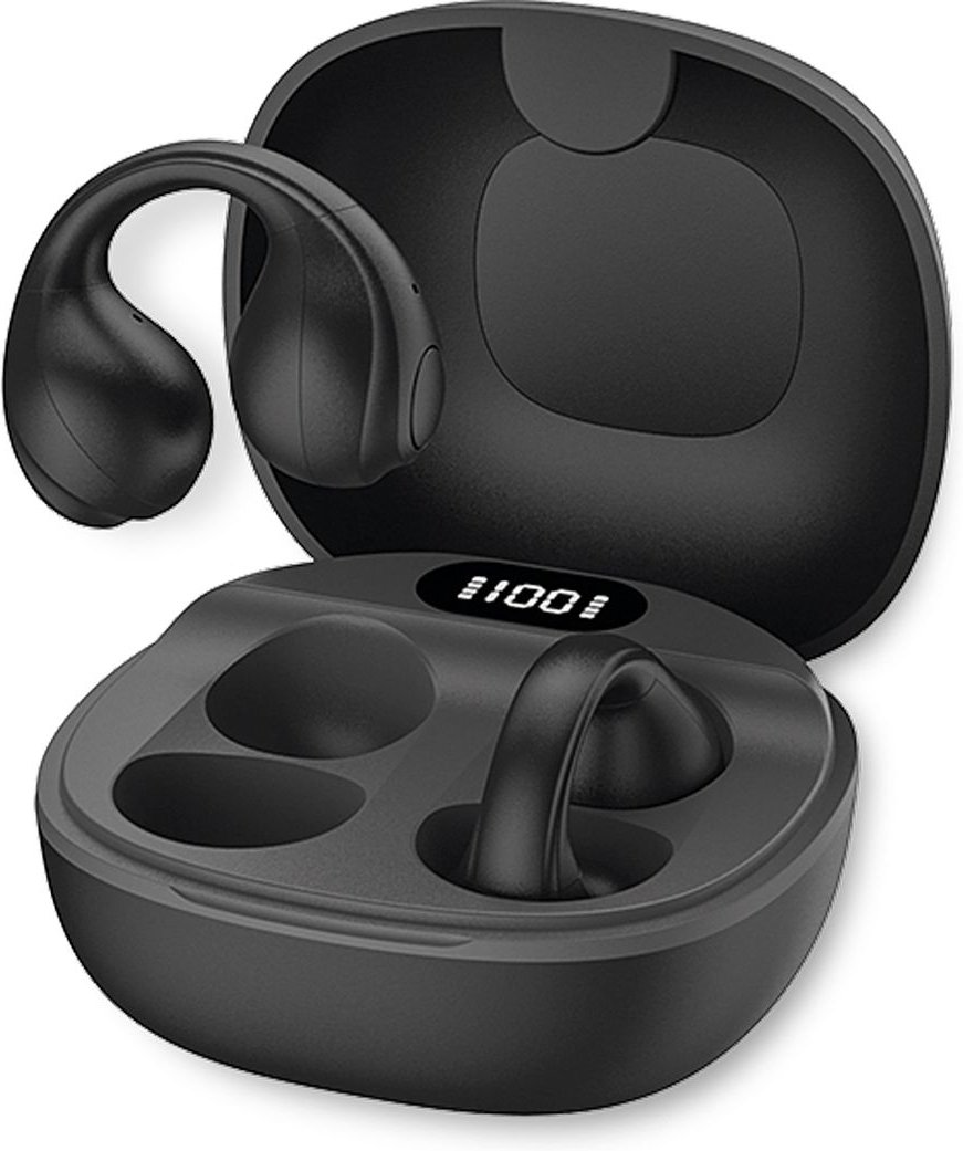 Fontastic OWS Kabellose Open Ear Kopfhörer schwarz