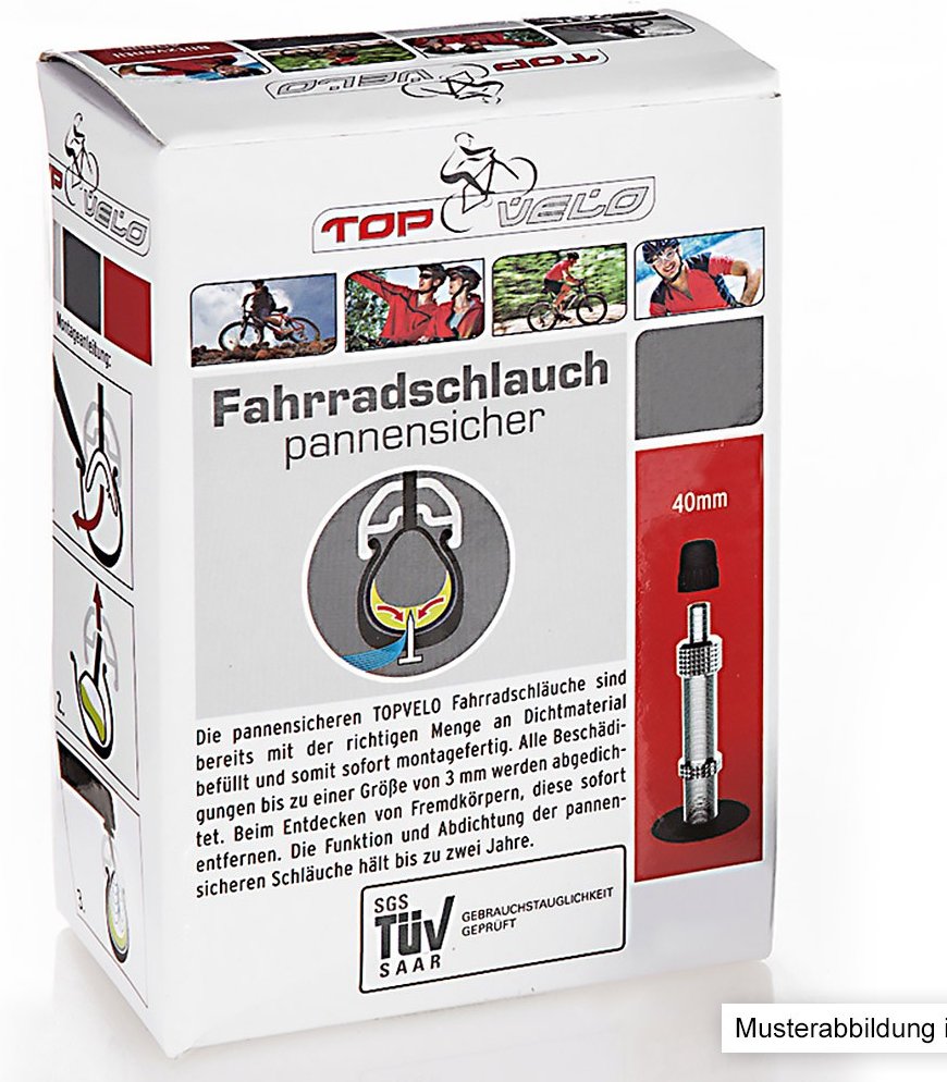 pannensicherer Fahrradschlauch, 28", Autoventil