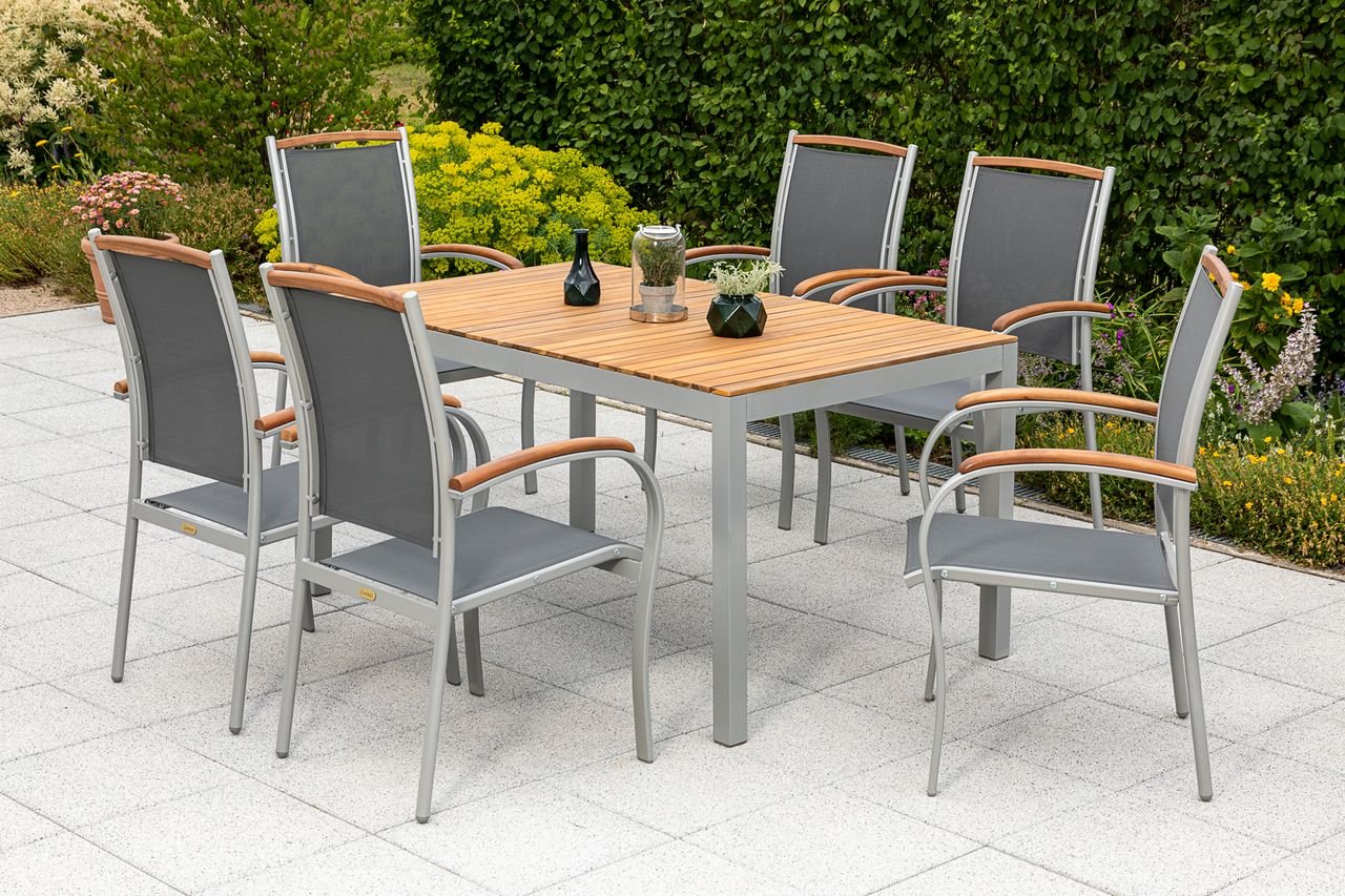 Siena Set 7tlg. Tisch 150x90 cm