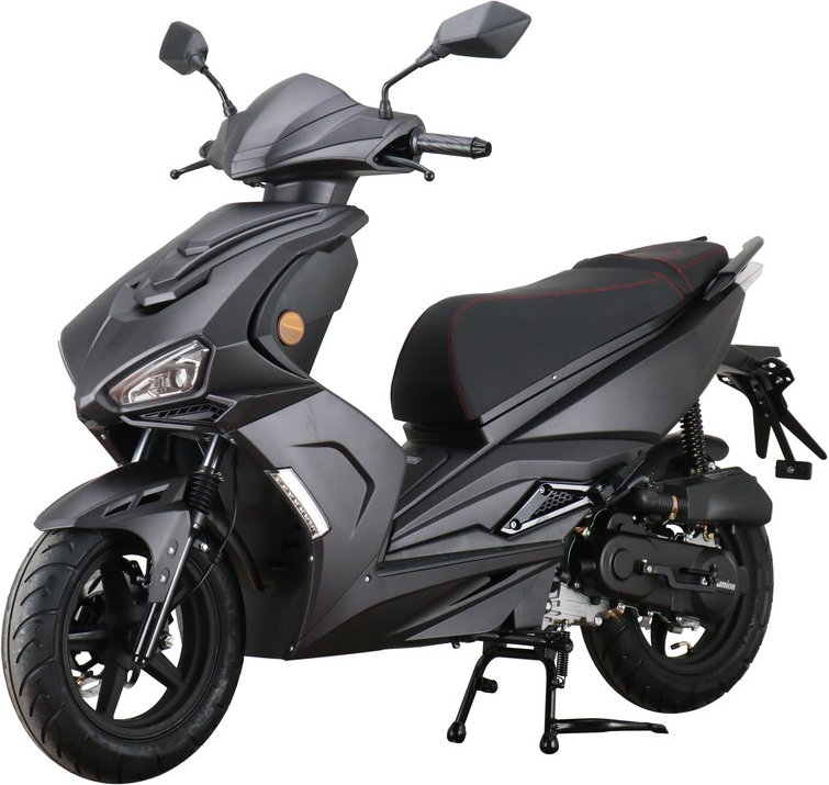 Mofaroller Striker 49ccm 25 kmh, mattschwarz, GT Union