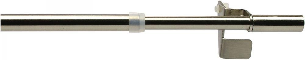 Bistrostange, Scheibengardinenstange, Klemmstange Press-Fix, Edelstahl, ausziehbar 30-50 cm