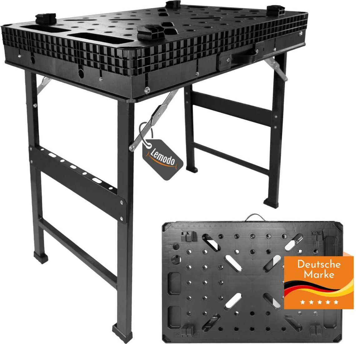 Werkbank klappbar - mobiler Spanntisch, Arbeitstisch bis 454 kg