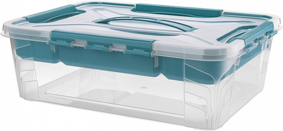 Ordnung Aufbewahrungsbox, 4,2 l - Aqua-Blau