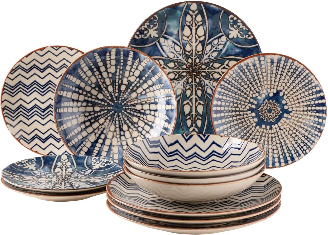 Thumbnail - Serie Iberico Blue, Tellerset 12 teilig für 4 Personen