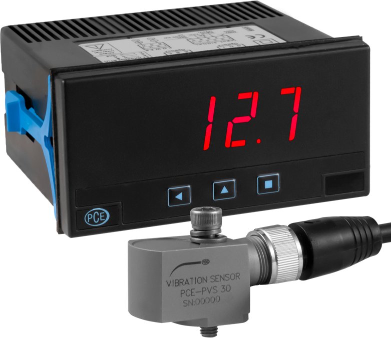 Thumbnail - Piezoelektrischer Vibrationssensor PCE-PVS 30 inklusive Einbau-Anzeige PCE-DPD-U