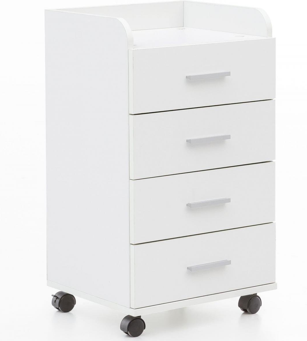 Rollcontainer 40 x 70,5 x 33 cm Weiß