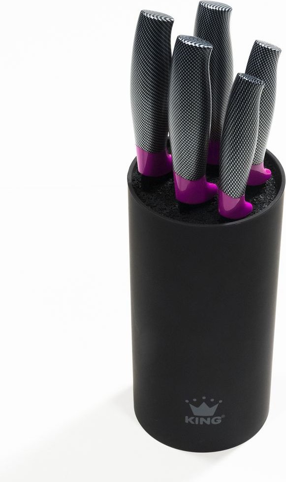 Thumbnail - 6tlg. Messerset CARBON BERRY LINE inkl. Messerblock