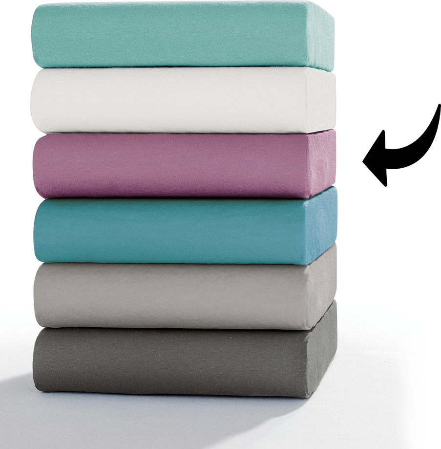 Mako-Feinjersey-Spannbetttuch, ca. 140 - 160 x 200 cm