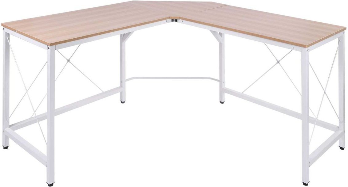 Computertisch L-Form Eckschreibtisch Winkelschreibtisch MDF Natur 150 x 150 x 76 cm