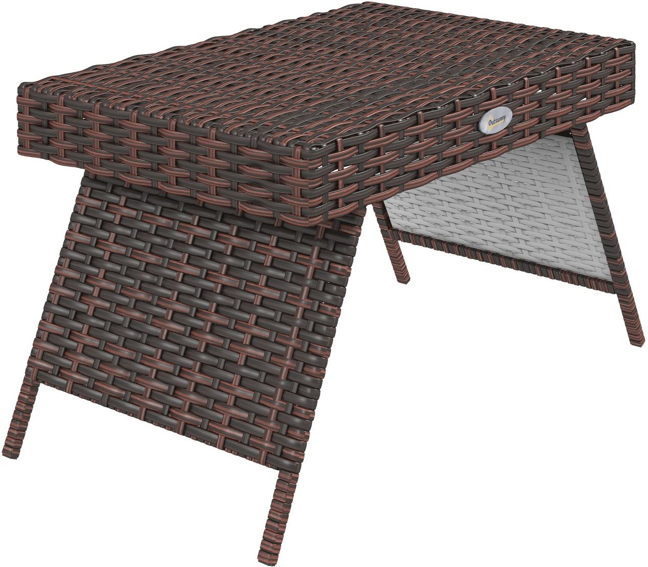 Rattan Beistelltisch Gartentisch Klapptisch wetterfester Campingtisch