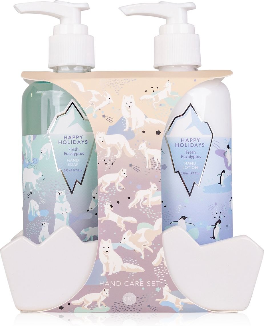 Handpflegeset HAPPY HOLIDAYS in Keramikschale