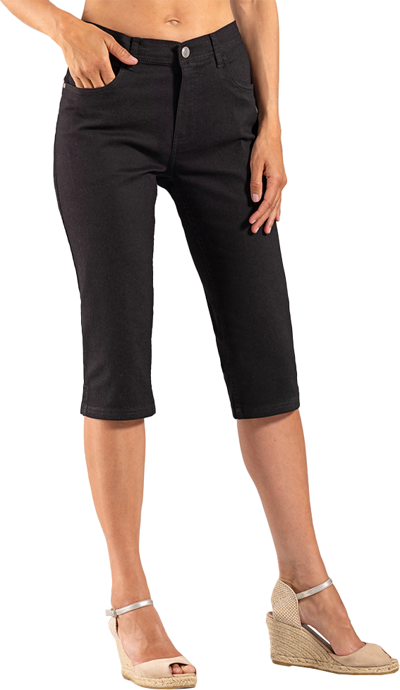 Twill-Capri-Hose 3/4 für Damen