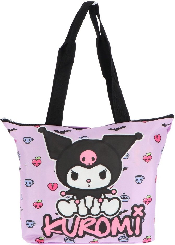 Kinder Strandtasche mit Kuromi Motiv – Perfekt für Pool, Strand & Freizeit