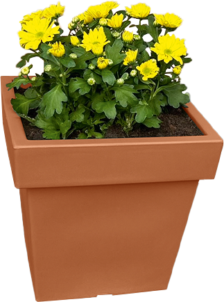 Pflanztopf „Vigo“ eckig - 14,0 L Terrakotta