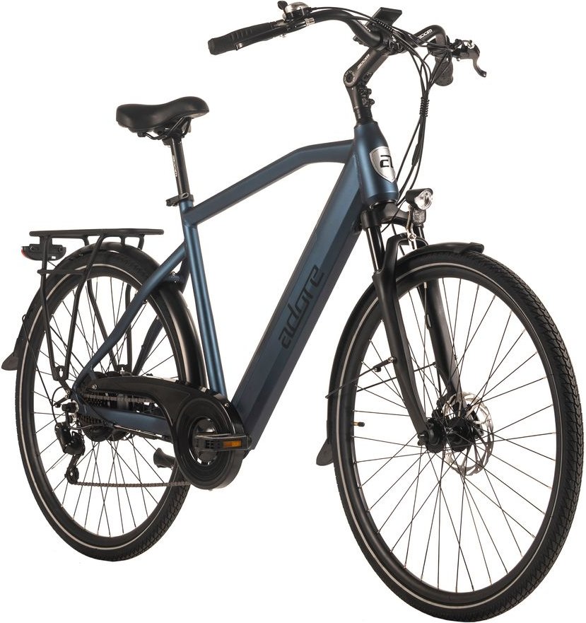 ADORE E-Citybike 28" Alu Cityfahrrad CV-190 Heckmotor 50NM / 15Ah Deep Blue
