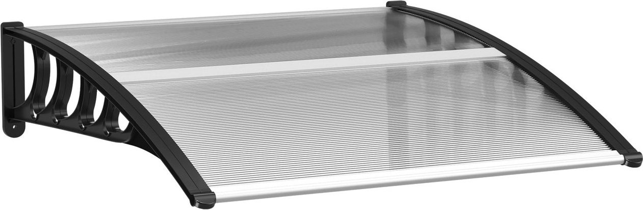 Pultvordach Vordach für Haustür 103x96,5x27cm mit UV Schutz für draußen