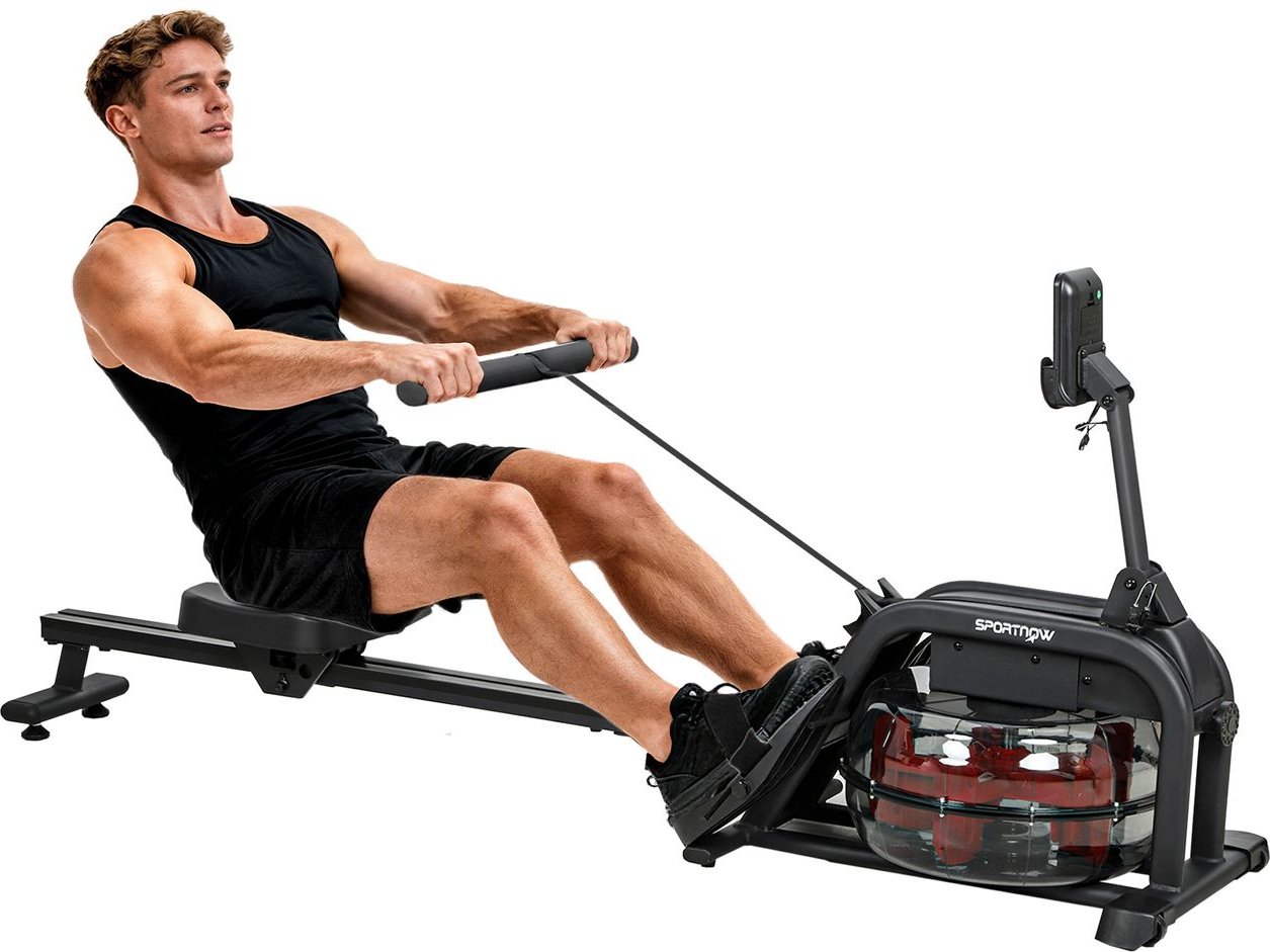 Wasser Rudergerät für Zuhause Rudergerät Wasser mit LCD Display Telefonhalterung