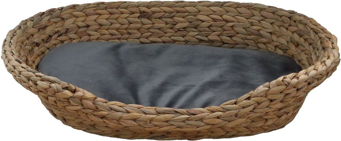 Tierbett-Wasserhyazinthe Samt grau Gr.2