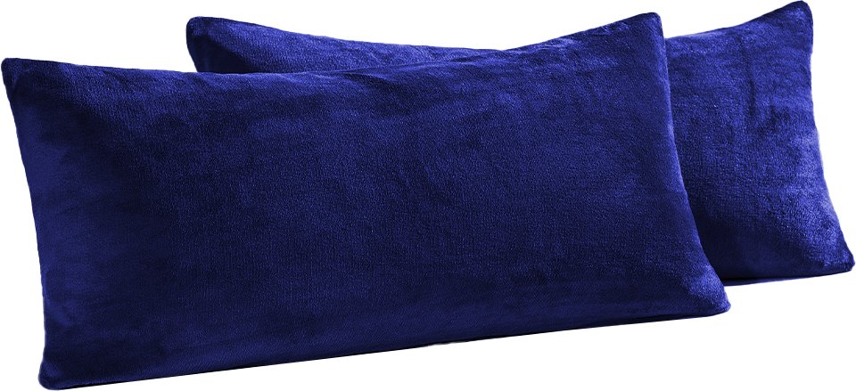 Coral-Fleece-Kissenbezüge 2er-Set - ca. 40 x 80 cm