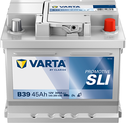 VARTA Promotive SLI B39 Autobatterien 545200030K182, B39, 12 V, 45 Ah, 300 A