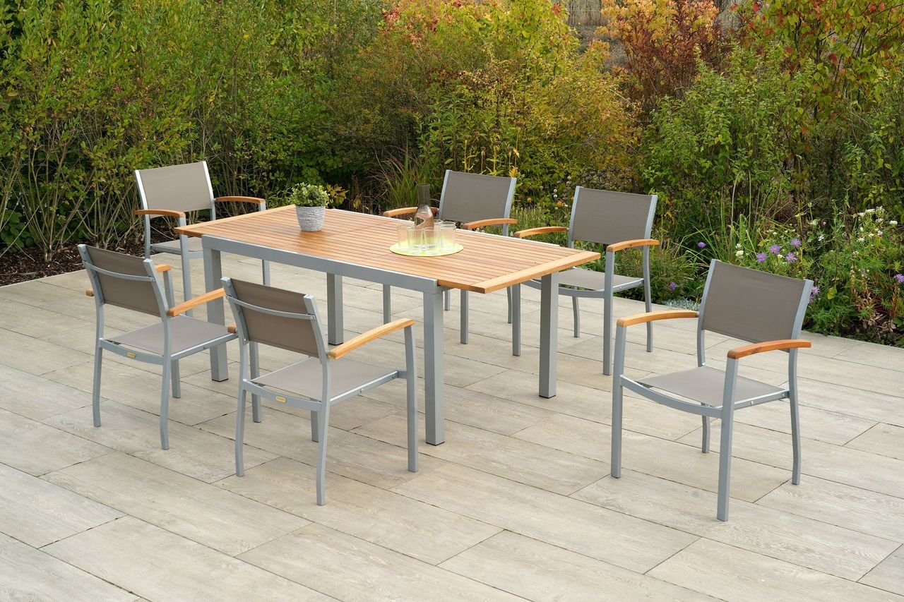 Naxos Set 7tlg. Ausziehtisch