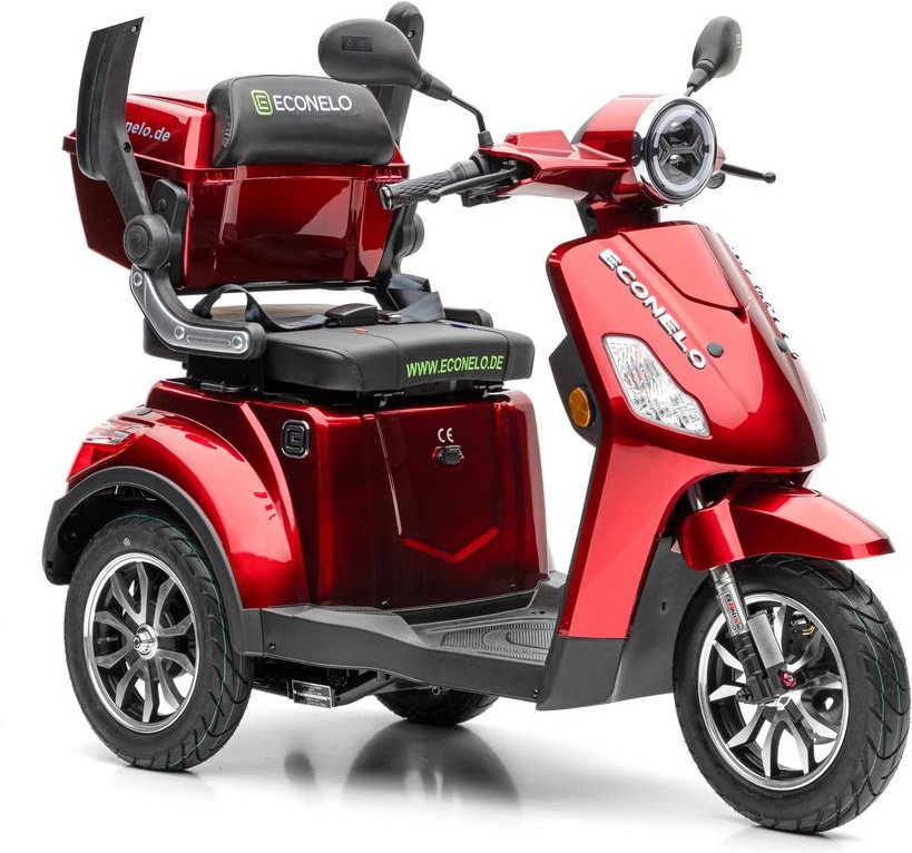 E-Seniorenmobil J1000, Blei-Akku, 3-Rad, 1000 Watt, Braun