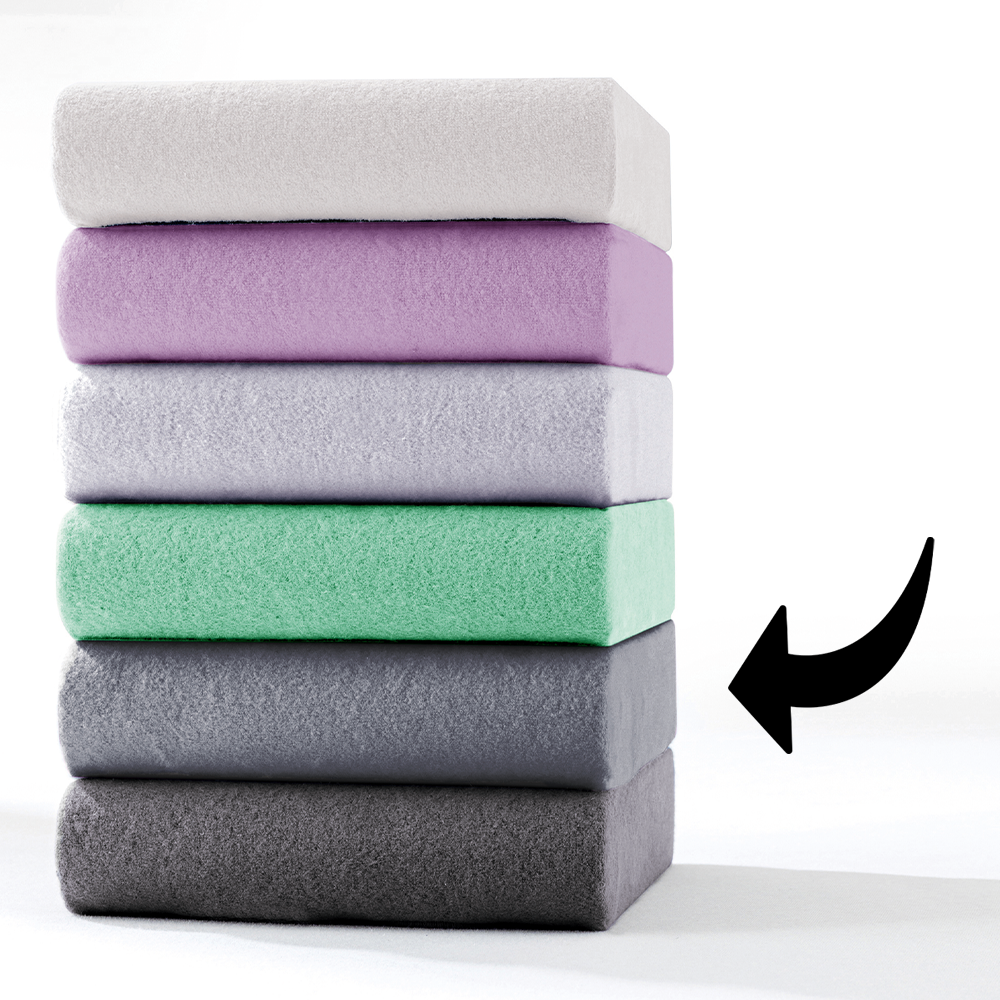 Mikrofaser-Flausch-Spannbetttuch - ca. 180 - 200 x 200 cm