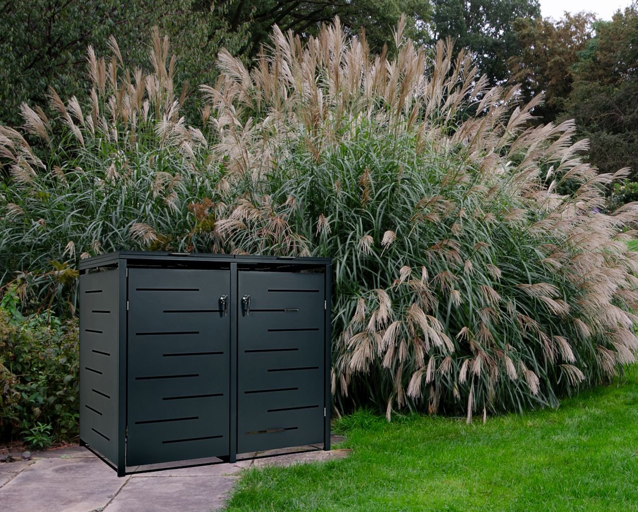 elephant® Mülltonnenverkleidung 132 x 116 x 80cm cmanthrazit