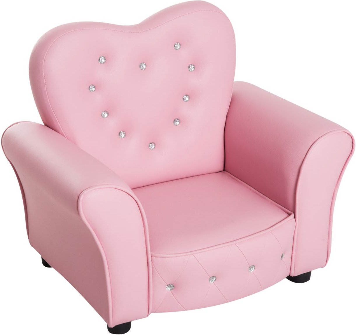 Thumbnail - Kindersofa Kindersessel Prinzessin Minisofa Kinderzimmer Sofa herzförmig