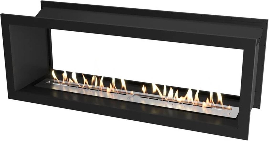 Icon Fires FBDS1650, doppelseitig, Schwarz, H60xB165xT45 cm, 9,8 kW, 9h Brenndauer