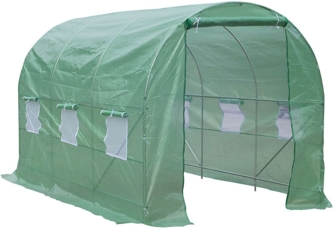 Foliengewächshaus Gewächshaus Treibhaus Tomatenhaus mit Fenster