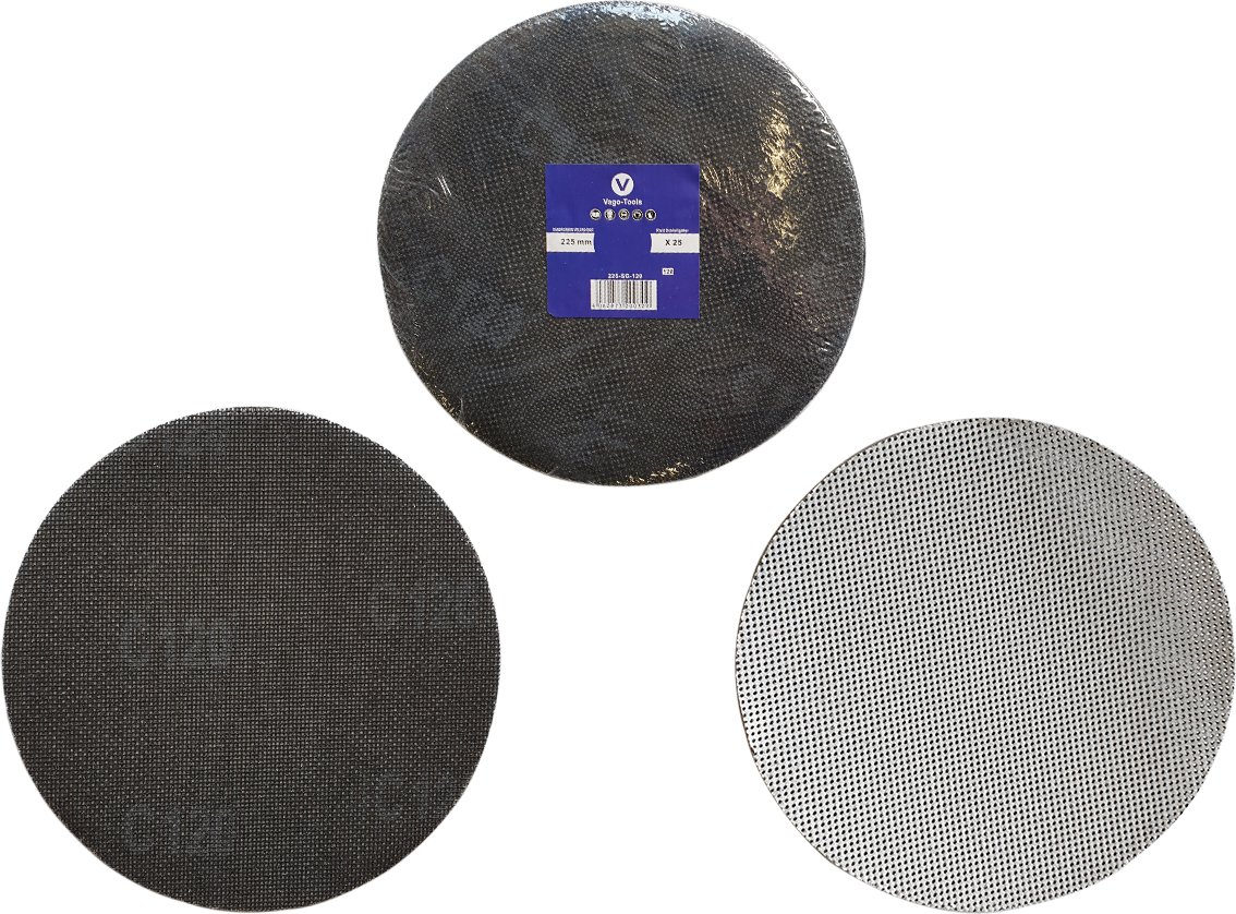 Thumbnail - 25x Schleifgitter 225mm Schleifteller Schleifscheiben K 180 Gitternetz